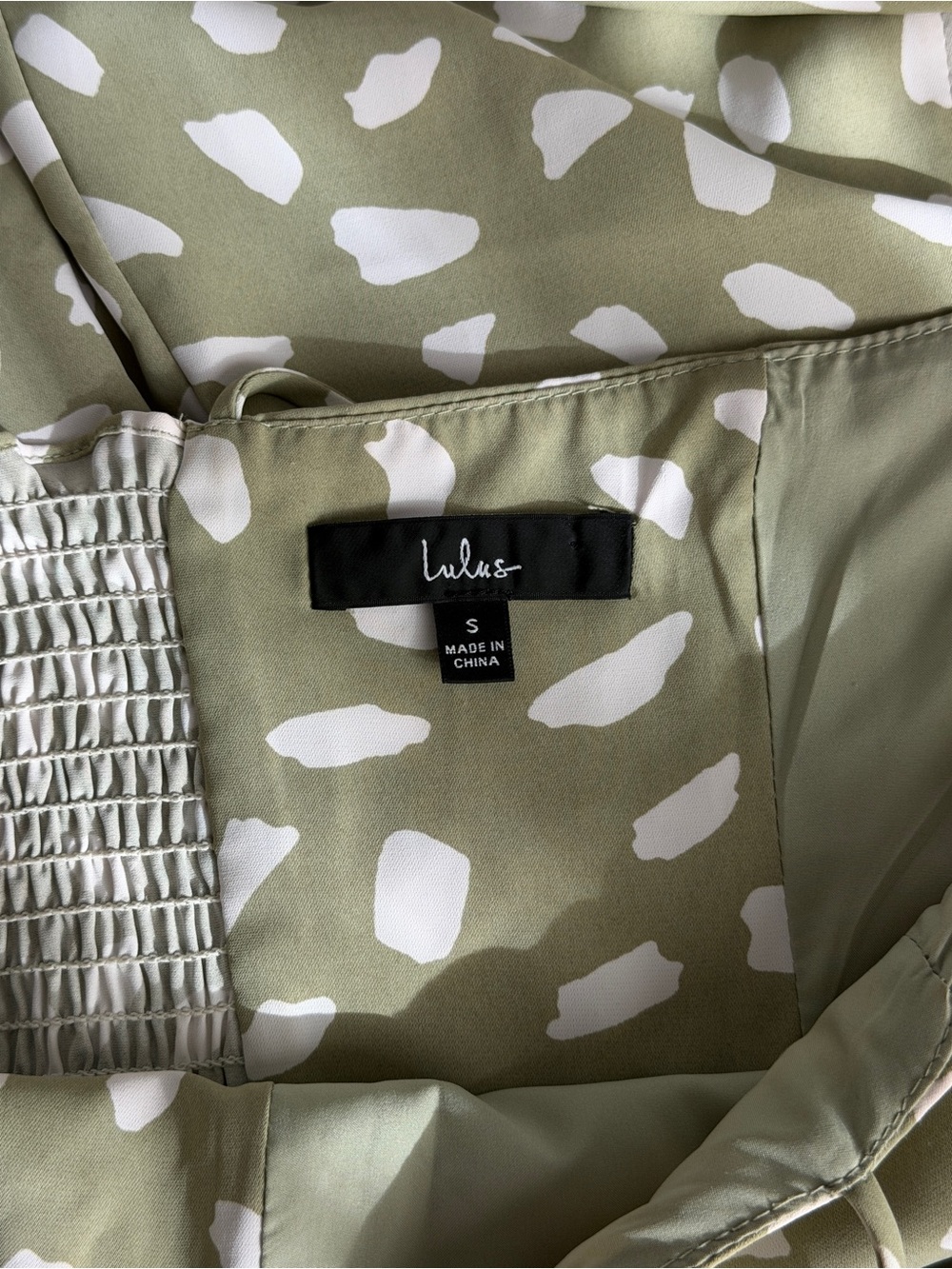 Lulus | Party in Paris Sage Green Print Tie-Strap Midi Dress - Picture 12 of 12